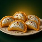 Silver-Coated Gujiya